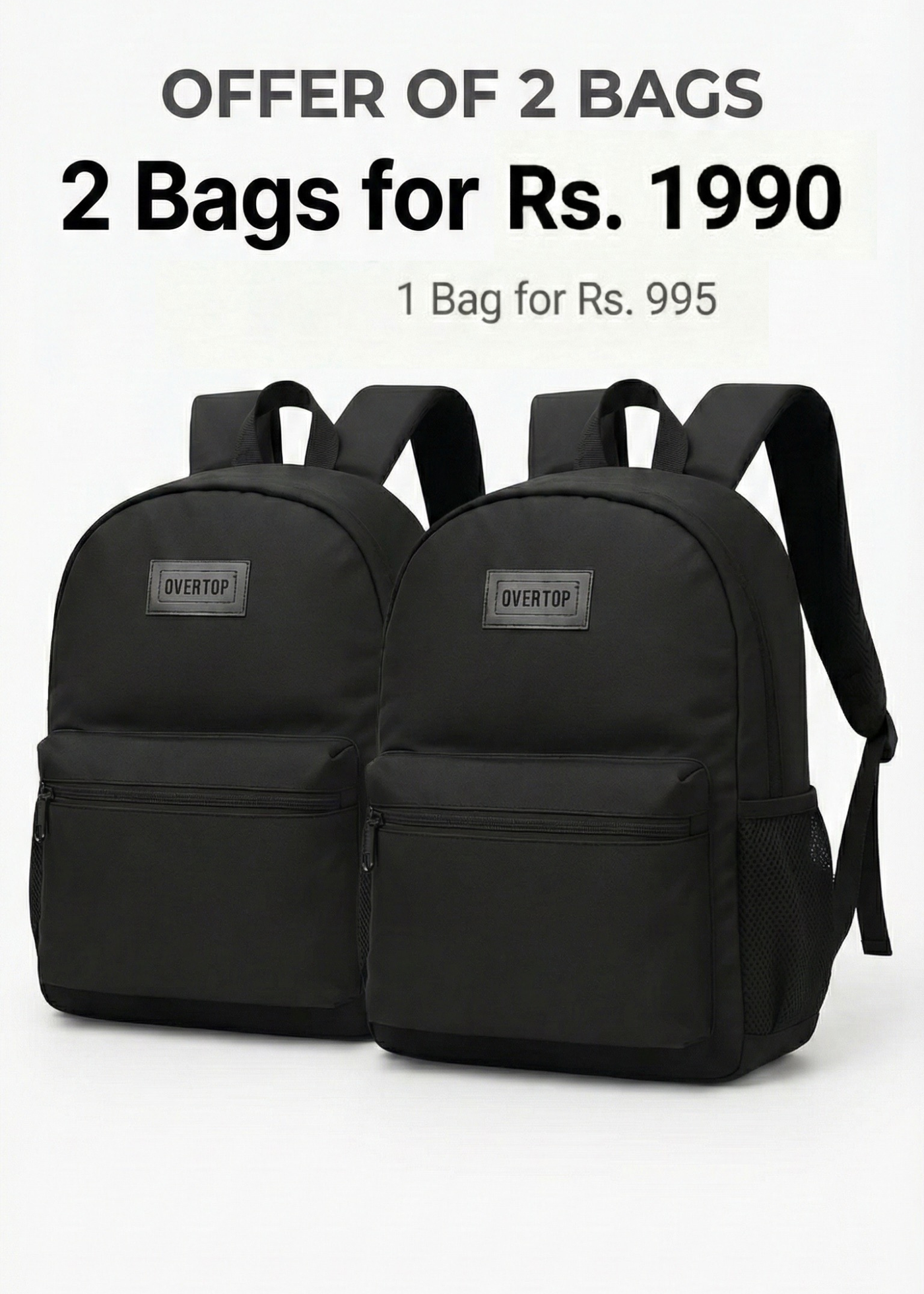 Buy 1 Get 1 Free - Get 2 Backpacks Bags for Rs. 1,990 Only - FREE Delivery | Premium S11 Laptop Bags (16”) - 🔥 Only Rs. 995 Per Bag
